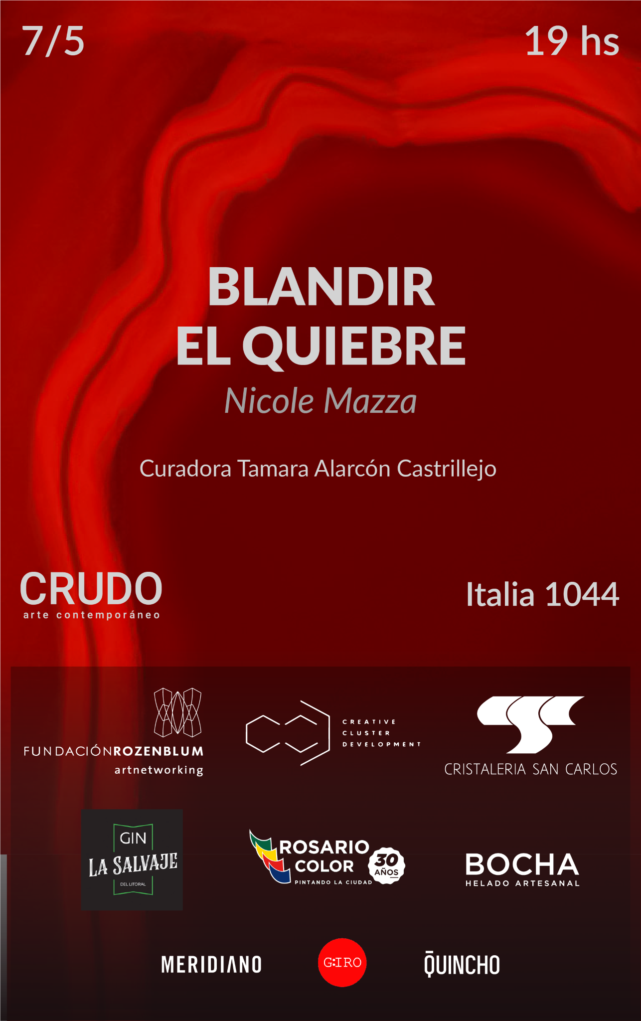 Flyer Blandi el quiebre de Nicole Mazza