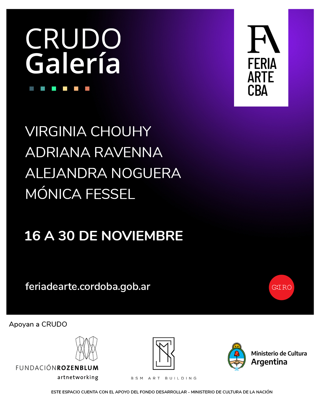 Flyer Feria de Arte Córdoba