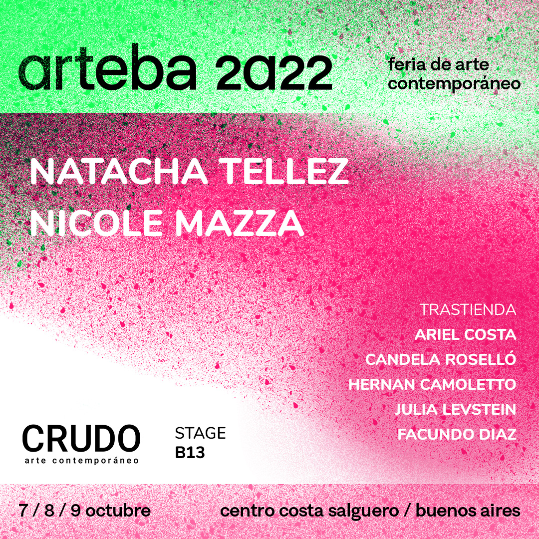 Flyer de CRUDO en arteba 2022