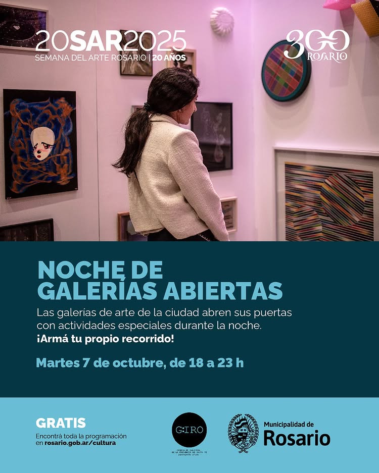 Noche de Galerias Abiertas 2025 | Cierre de "Arte no me ilusiones más" de Facundo Diaz