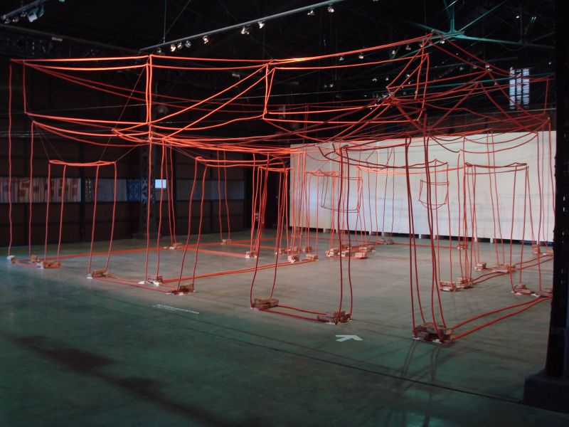 Instalación. Medidas: 9,35 X 9 X 4,60 metros. CEC. Rosario. Ph. Guillermo Turin