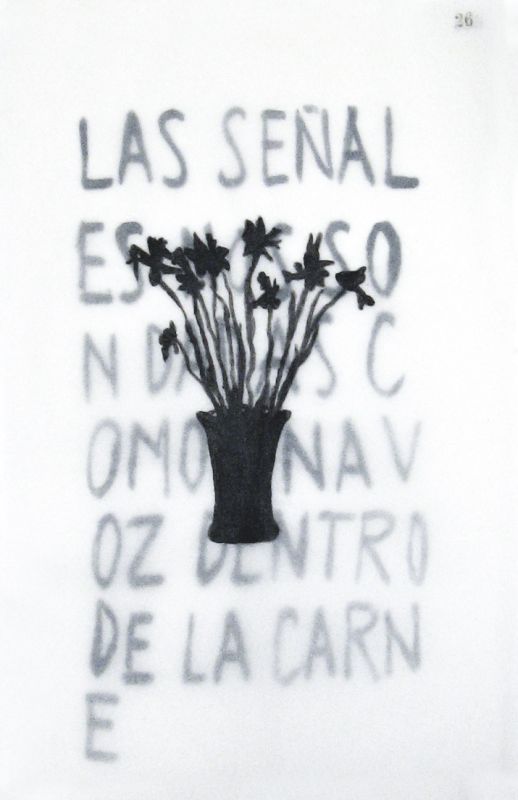 35 x 23 cm. | Acrílico sobre hojas de papel vegetal del libro Copiador superpuestas | 2020