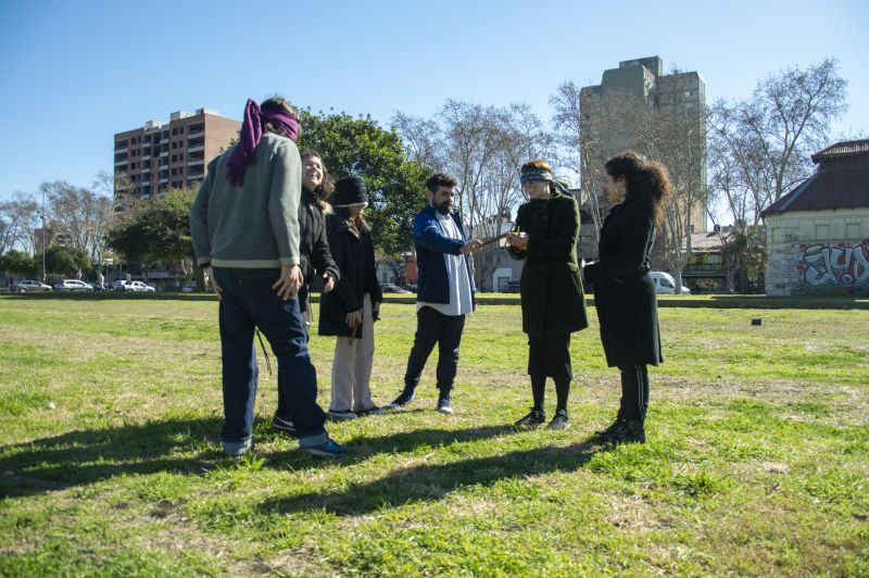 Encuentro con Leopoldo Estol - Actividad en la vía pública.