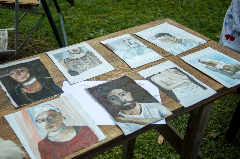 Encuentro con Eugenia Calvo. Obras de Pablo Bondi.