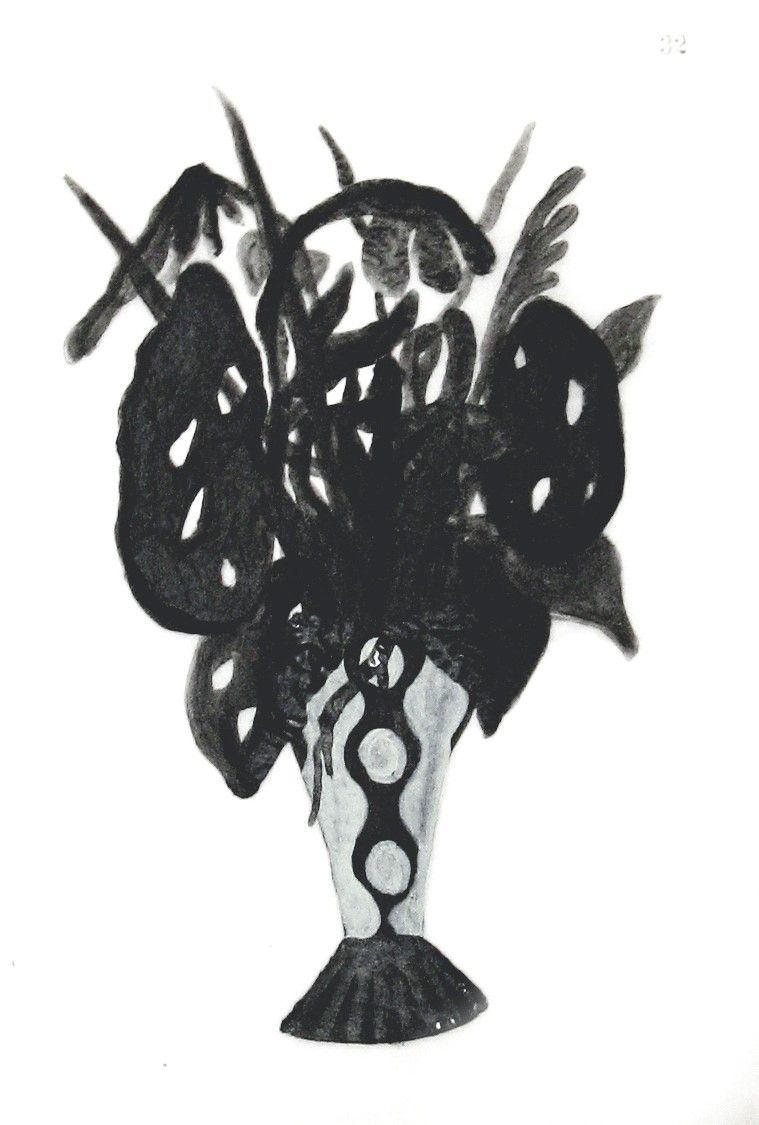 COPIADOR - Capricho (after Yuliang). Acrílico sobre hojas de papel vegetal de libro Copiador superpuestas. 35 x 23 cm. 2020