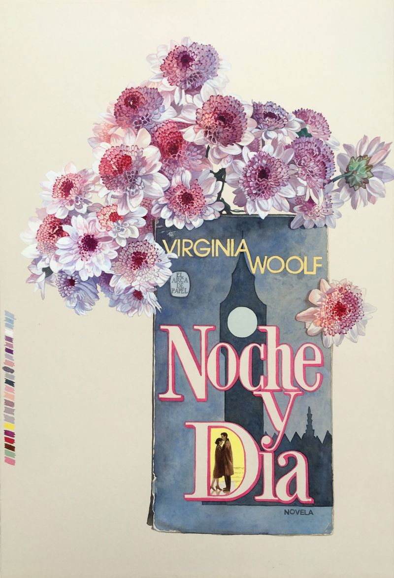 "Noche y día" de Laura Echenique | 65 x 95 cm | Acuarela, lápiz de color y témpera sobre papel | 2020