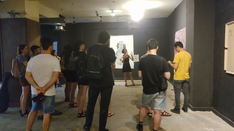 Visita guiada por Chasquido con lxs artistas