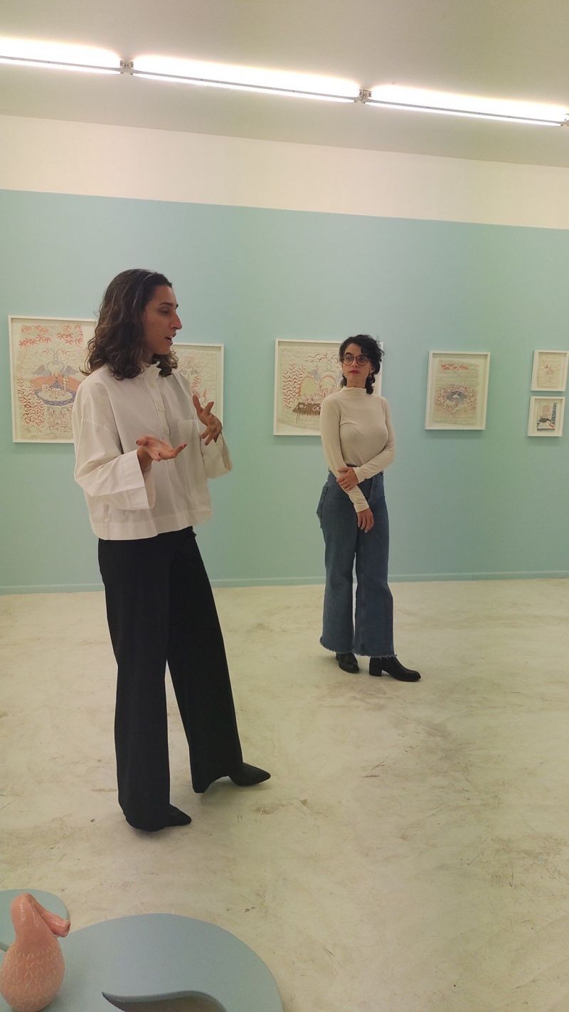 Nicole Mazza e Irene Gelfman, visita guiada en Quimera