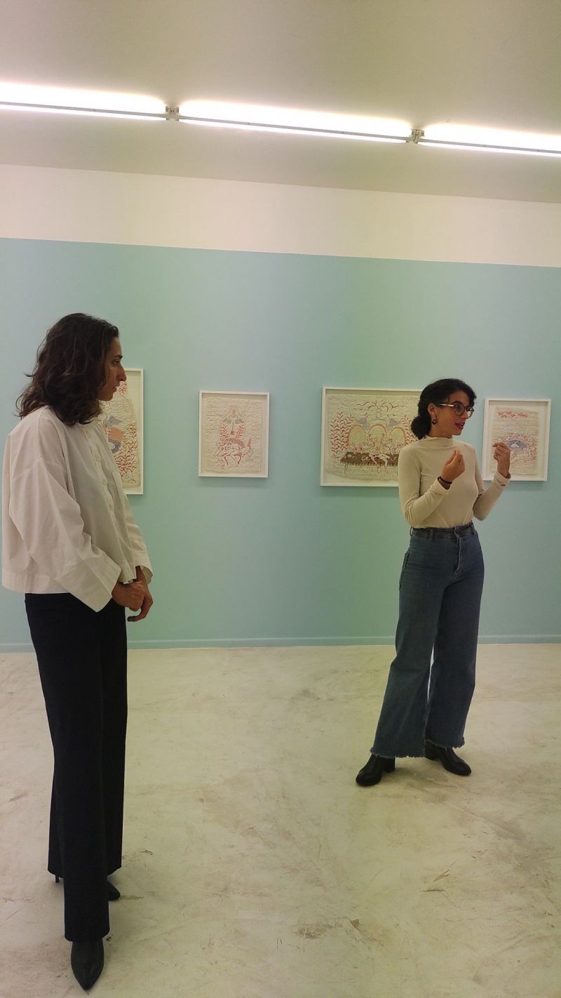 Nicole Mazza e Irene Gelfman, visita guiada en Quimera
