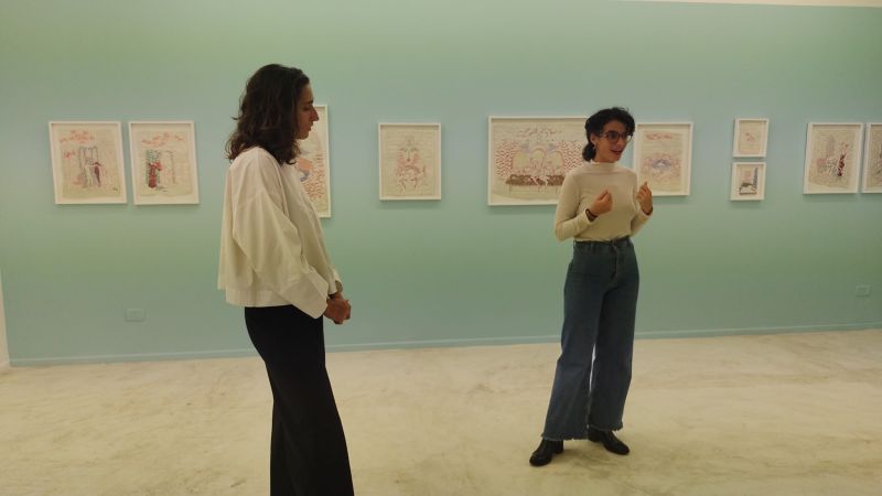 Nicole Mazza e Irene Gelfman, visita guiada en Quimera