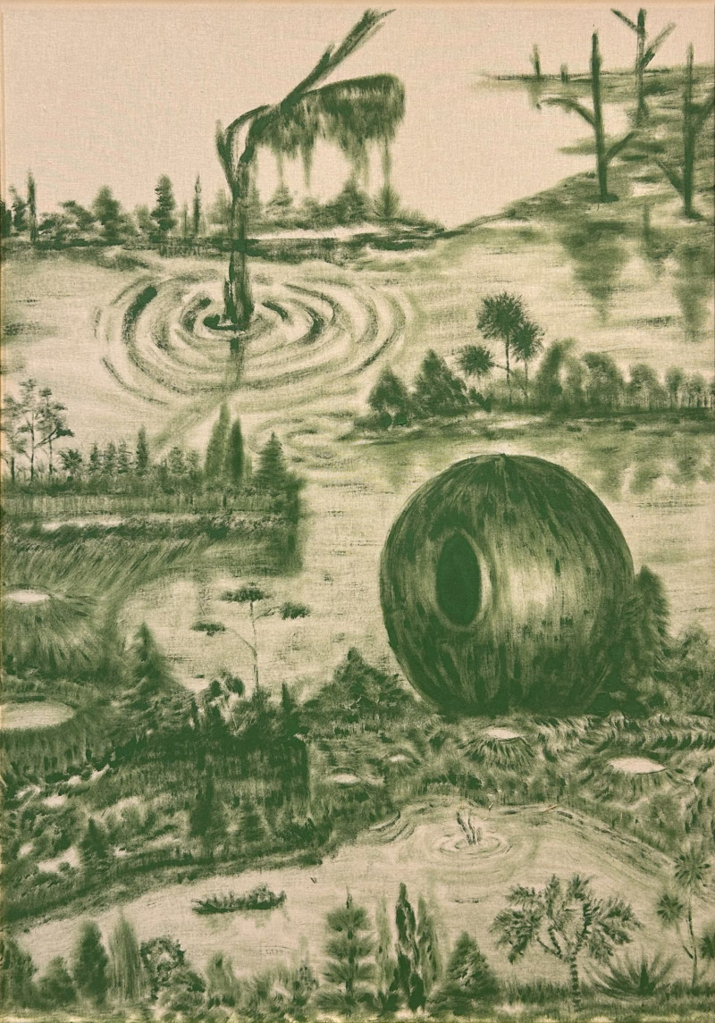 S/t de la serie “La imagen abierta" - Óleo sobre lienzo crudo - 101,5 x 71,2 cm - 2025