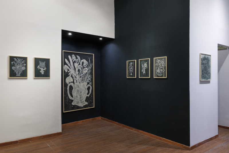 S/t de la serie “La imagen abierta" - Óleo sobre lienzo crudo - 36 x 21 cm - 2025